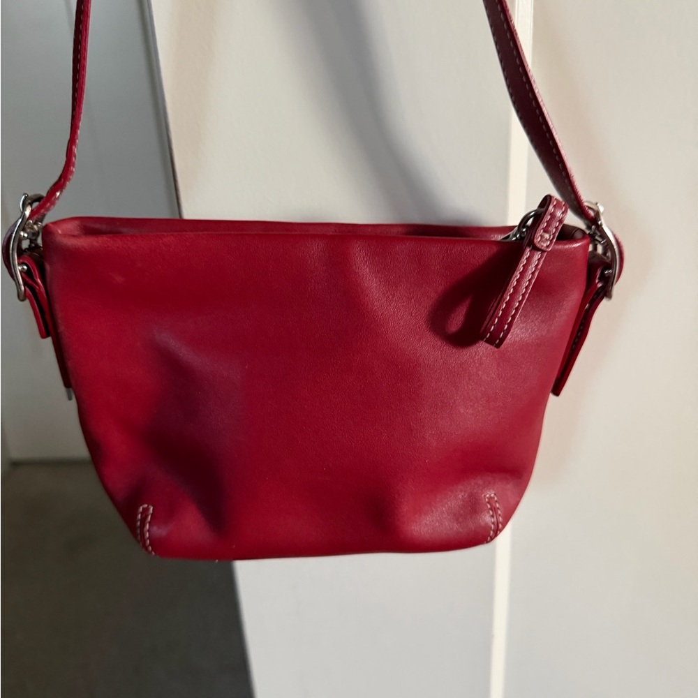 Coach Red Mini Leather Bag